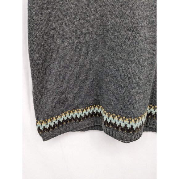 BCBG Fair Isle Knit Fair Isle Sweater Tunic Dress M Nordic Knit Y2K Cozy Scandi - Picture 7 of 10